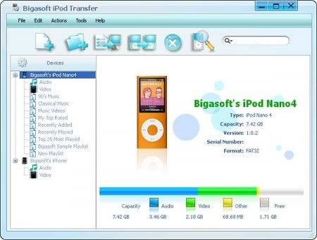 Bigasoft iPod Transfer 1.6.11.4450