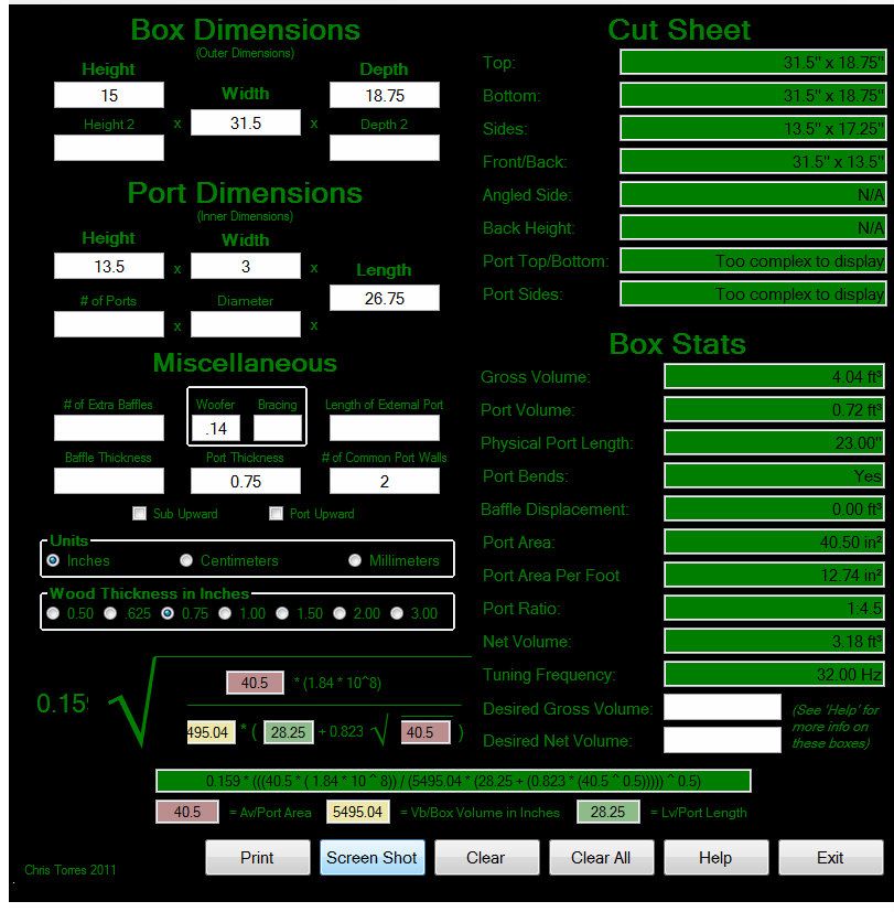 Does anyone know the subwoofer displacement for sa 12 Page 2