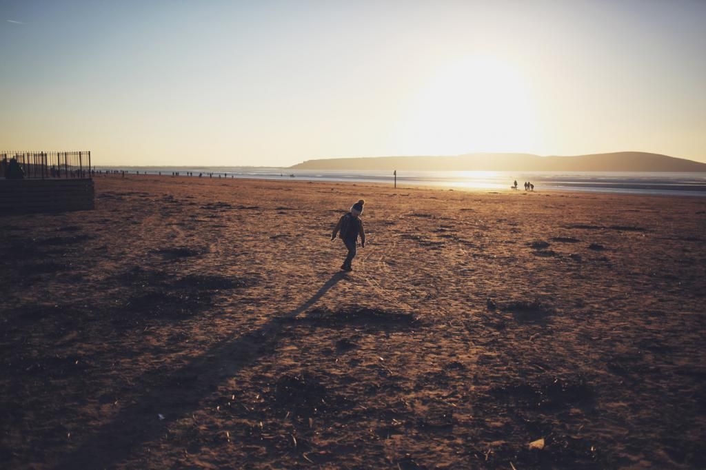 weston super mare winter beach seafront