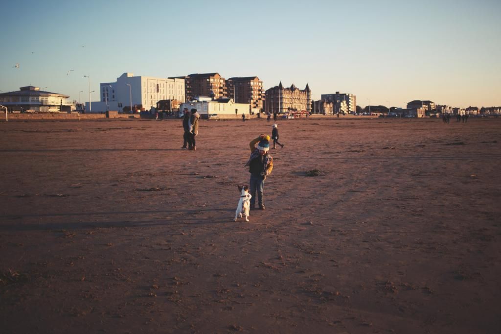 weston super mare winter beach seafront