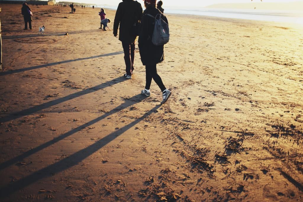 weston super mare winter beach seafront