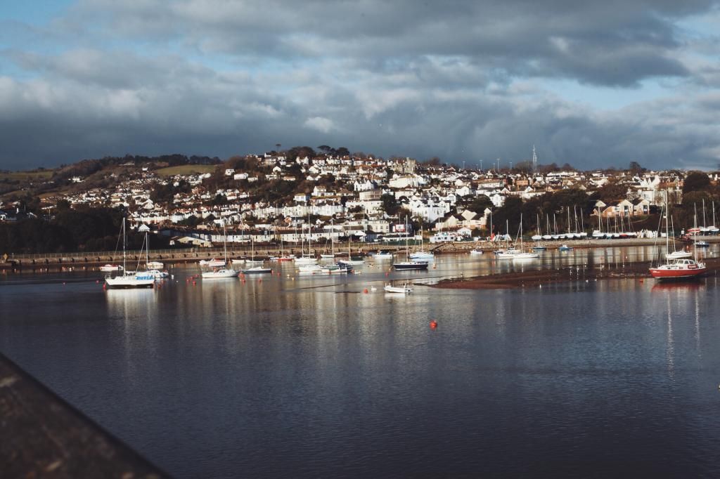 Teigmouth Devon in winter