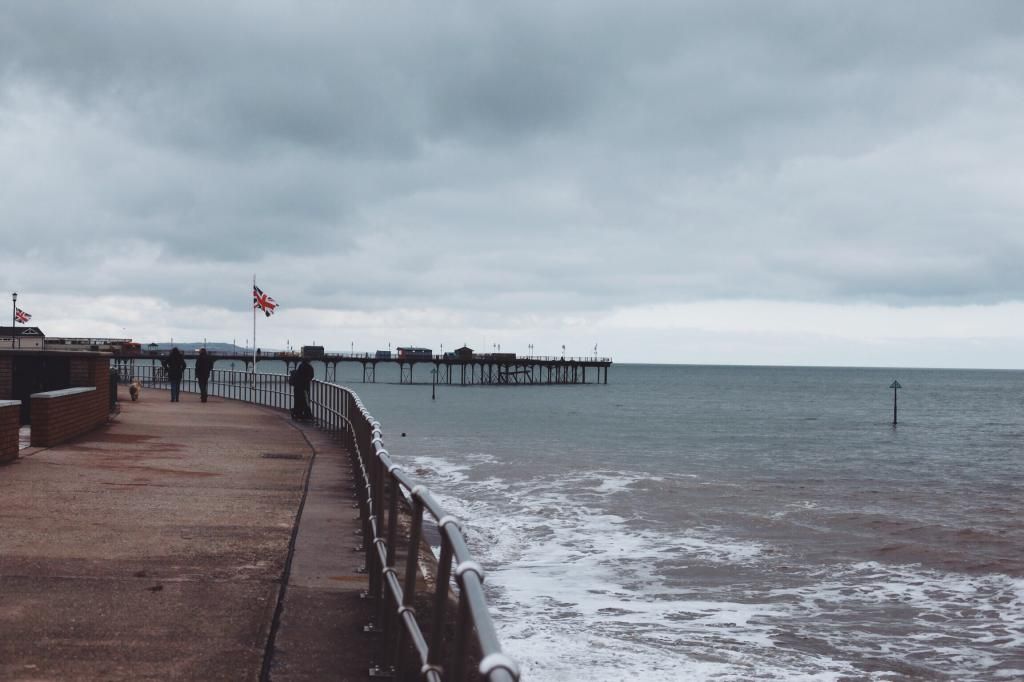 Teignmouth Devon in winter