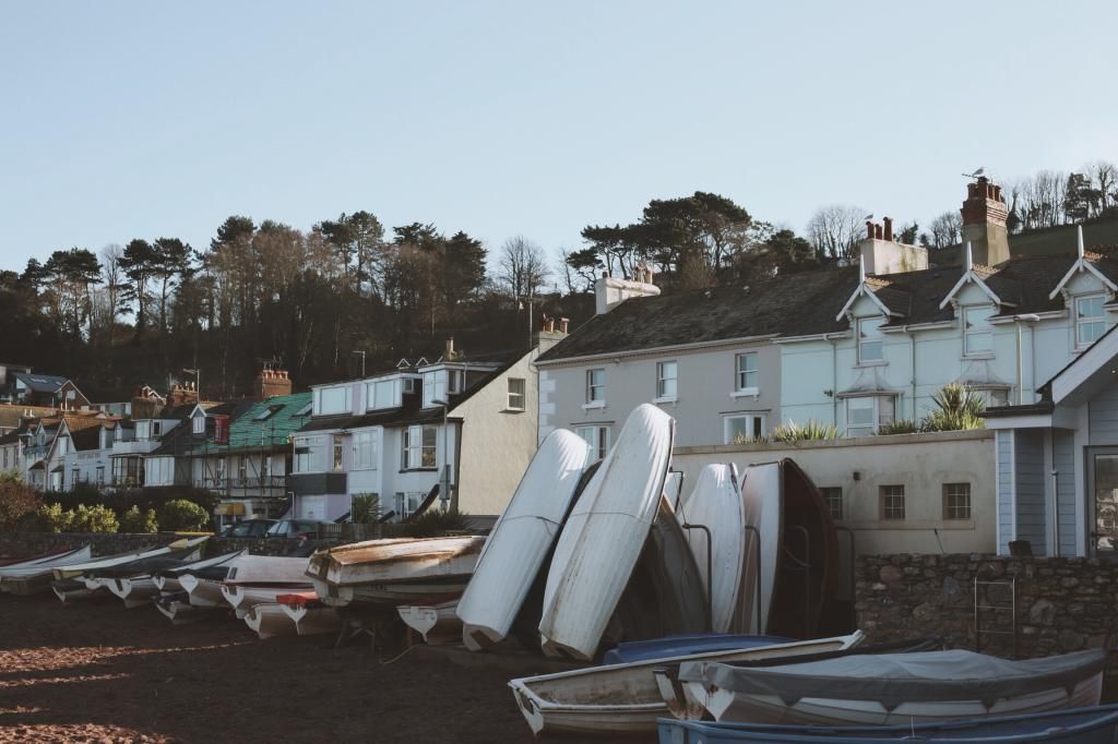 Teignmouth Devon in winter