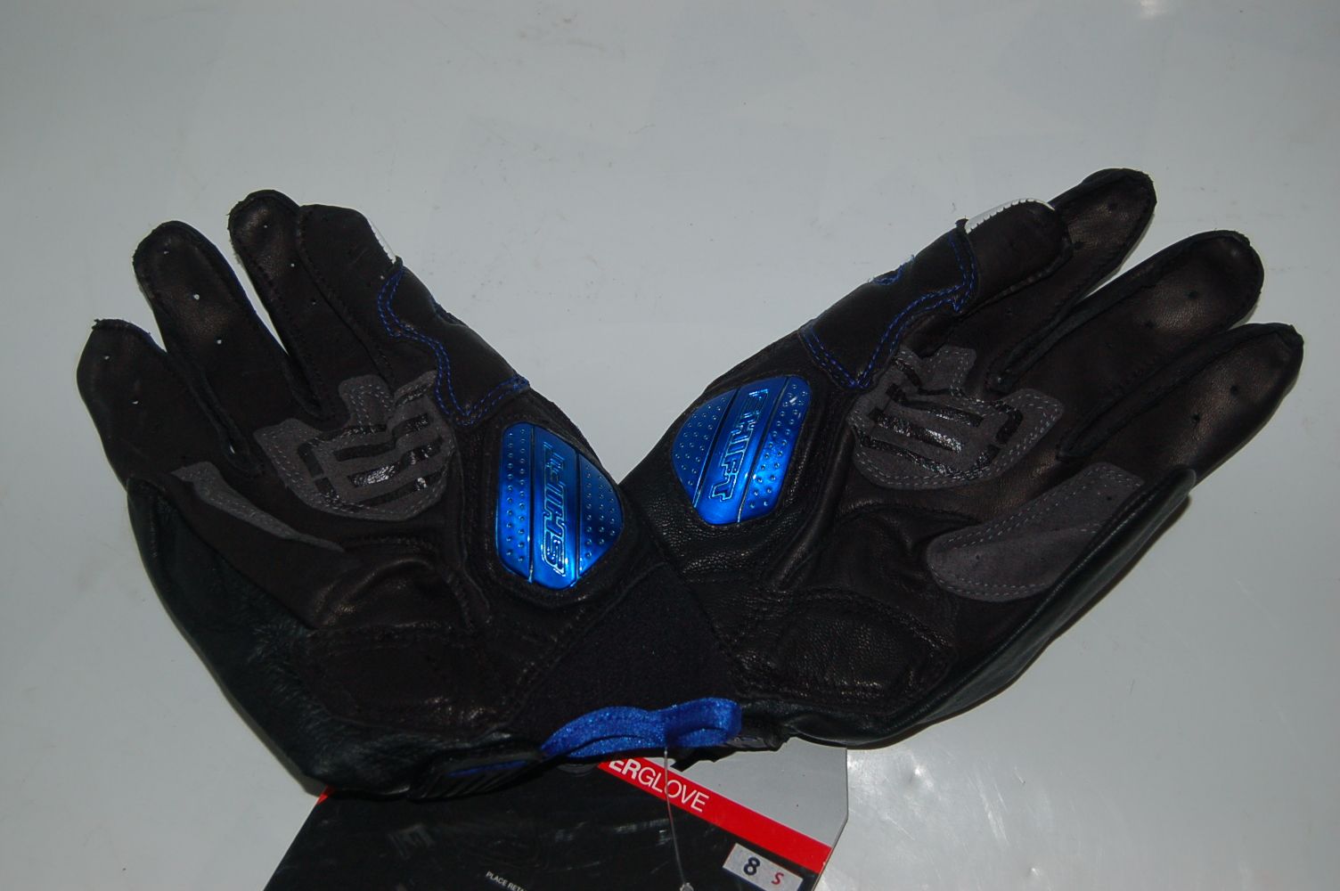 Shift Racing Street Fighter Bike Motorcycle Gloves Glove Black & Blue