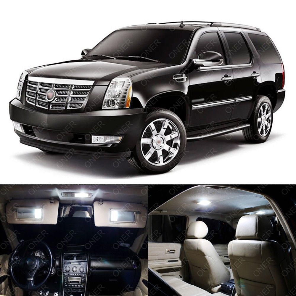 Details About 16 X White Led Interior Lights Package Kit For Cadillac Escalade 2007 2014