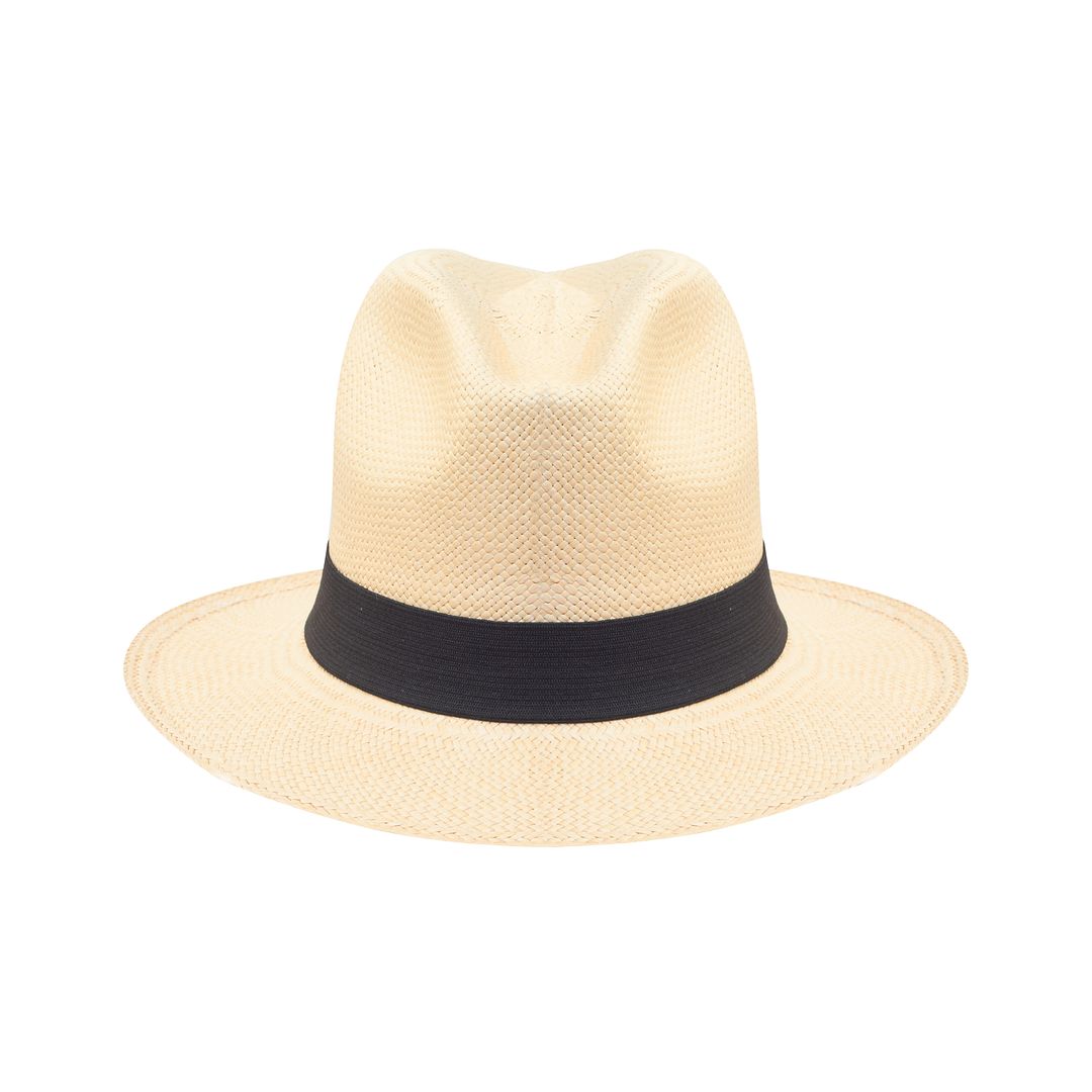 Men's Traditional Classic Brimmed Genuine Panama Hat Straw Hand Woven ...